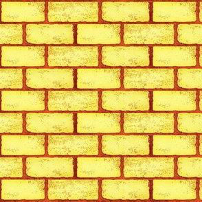Yellow Brick Road Fabric, Wallpaper and Home Decor