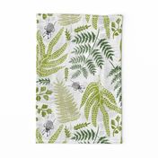 Fernery Block Print Style