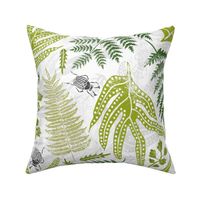 Fernery Block Print Style