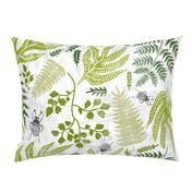 Fernery Block Print Style