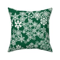 Snowflakes Green