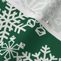 Snowflakes Green