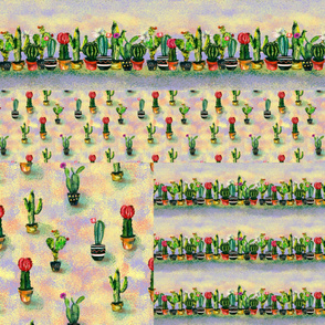 CACTUS VARIEGATED DESIGNS YARD MIX  PANEL