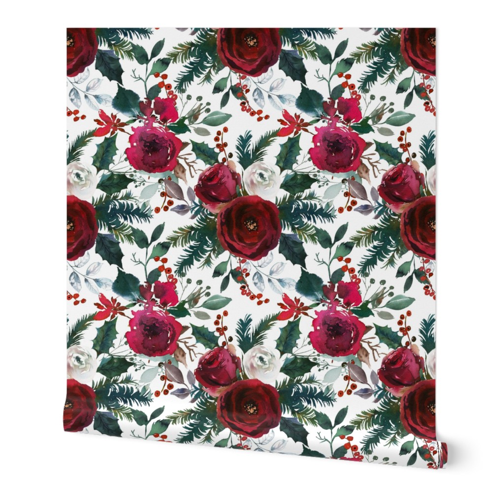 Christmas Floral White Small