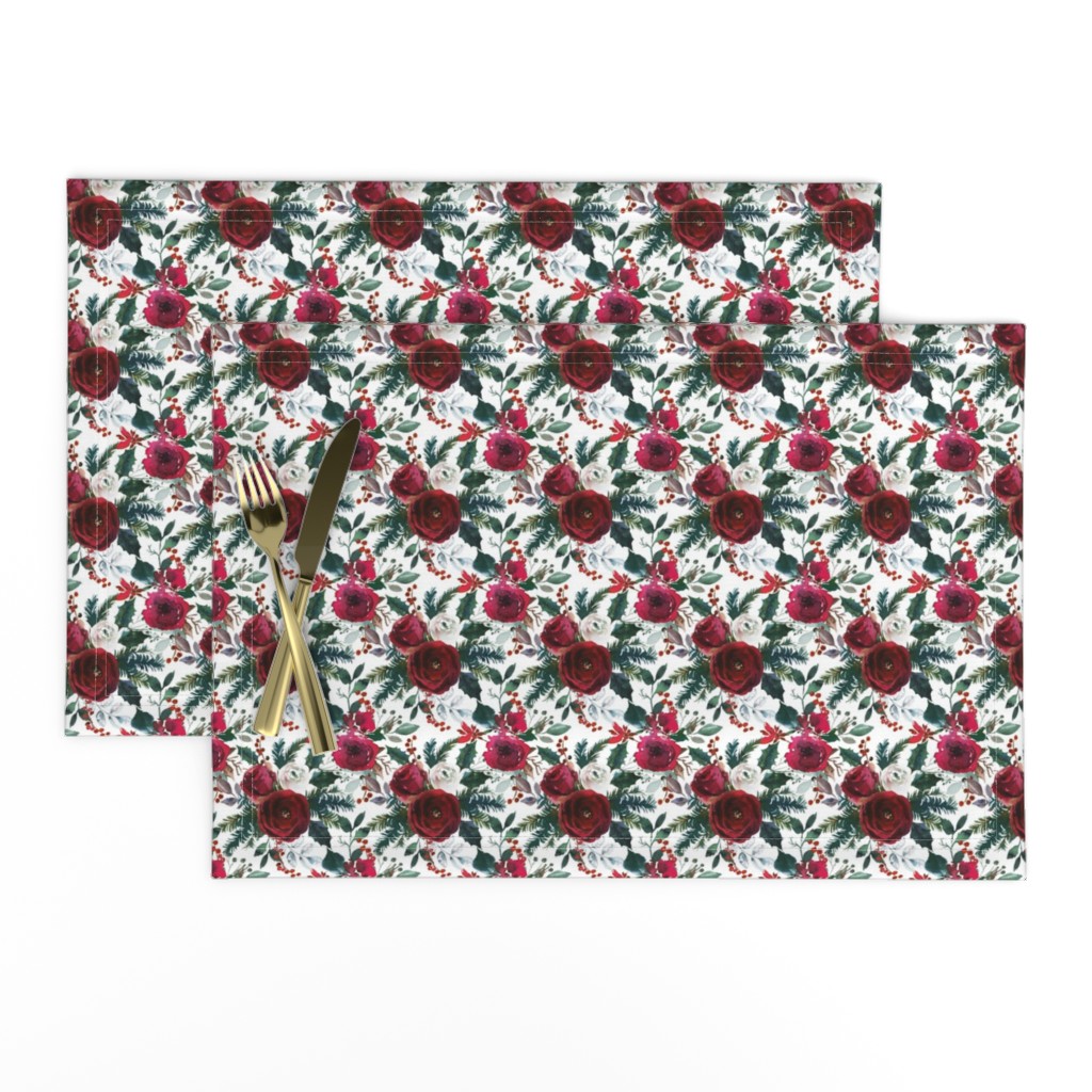 Christmas Floral White Small