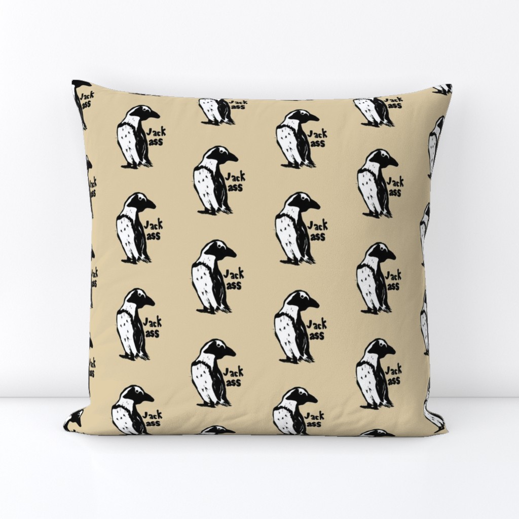 jackass penguins block print