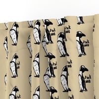 jackass penguins block print