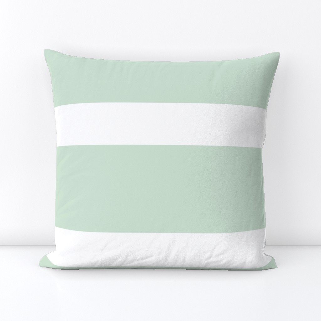 Wide Stripe Sea Foam Green