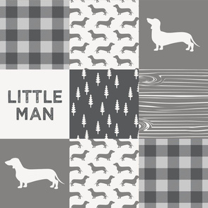 Little Man - Dachshund / Weiner dog - Grey 