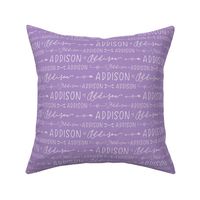 Girls Personalized Name Baby Fabric - Addison