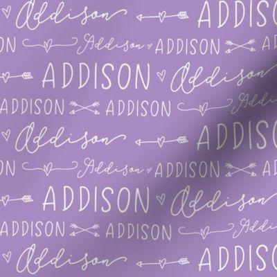 Girls Personalized Name Baby Fabric - Addison