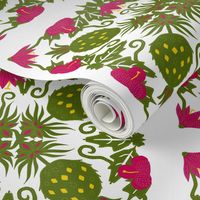 Hawaiian_Flowers_and_Pineapple_cheater_quilt_7