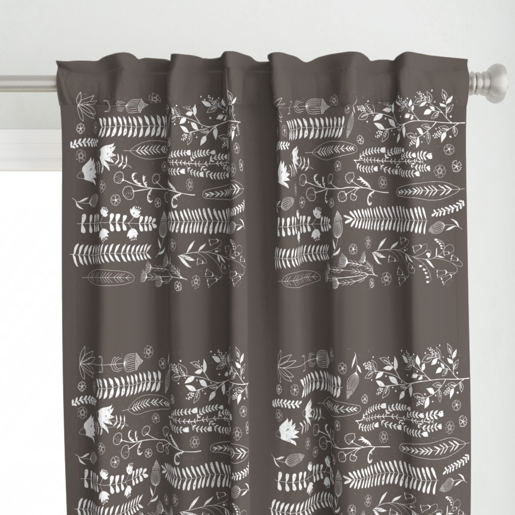 Rustic Botanical Prints Tea Towel