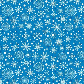 Festive Snowflakes-Blue