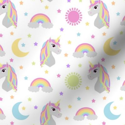 Retro Rainbow Unicorn Pastel