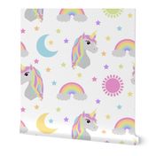 Retro Rainbow Unicorn Pastel