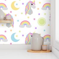 Retro Rainbow Unicorn Pastel