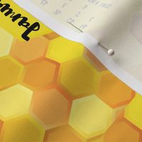 Bees on Honeycomb 2024 Calendar Tea Towel