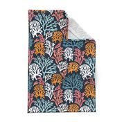 Fan Coral Tea Towel