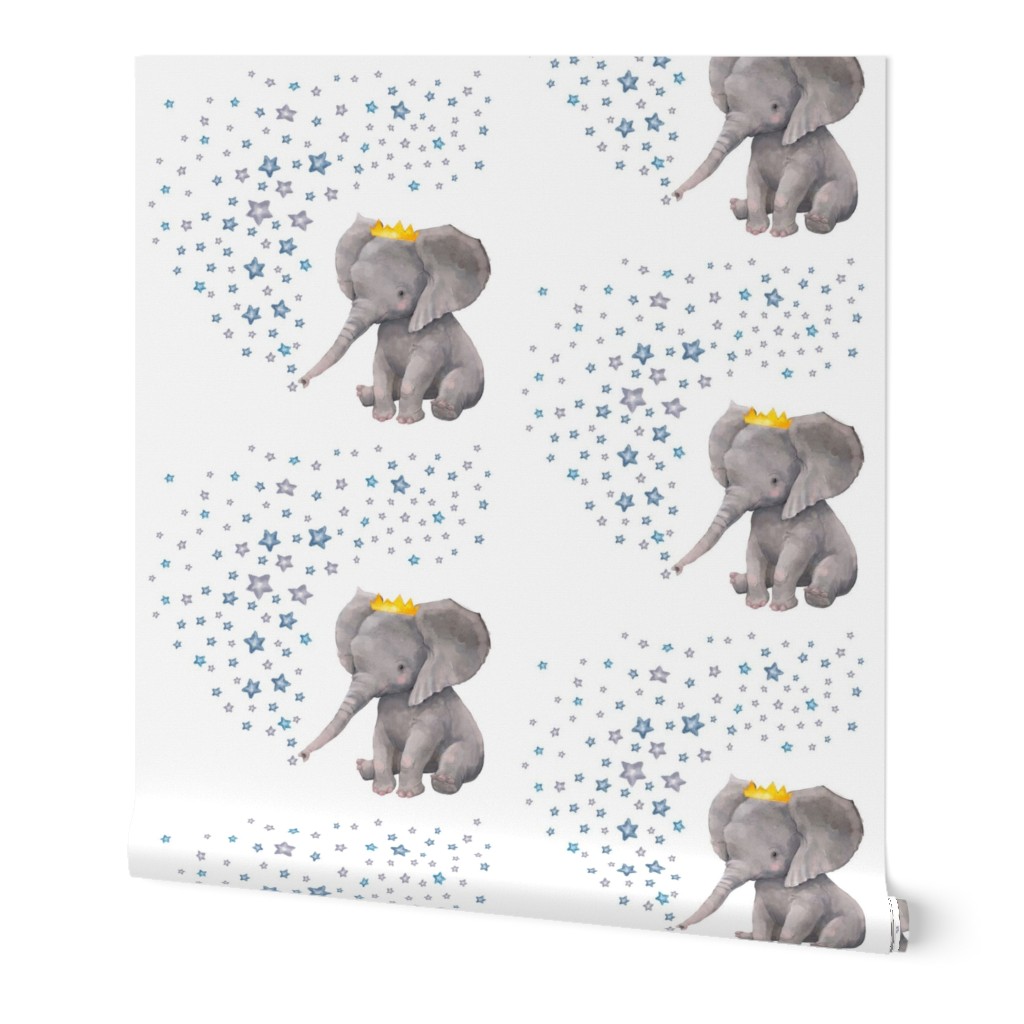 8" Baby Boy Elephant with Stars Mix & Match