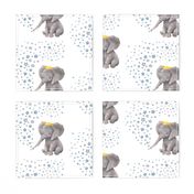 8" Baby Boy Elephant with Stars Mix & Match