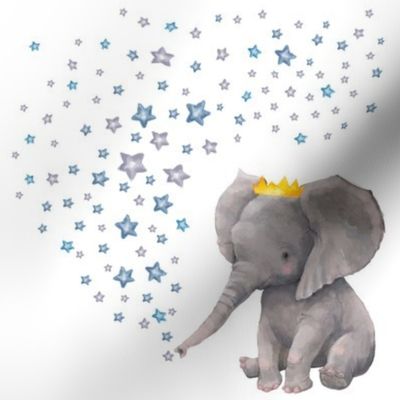 8" Baby Boy Elephant with Stars Mix & Match