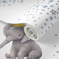 8" Baby Boy Elephant with Stars Mix & Match