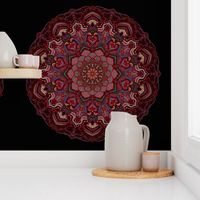 Mandala Deep Red Autumn 