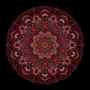 Mandala Deep Red Autumn 