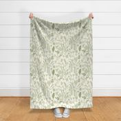 Collectors Garden green on cream