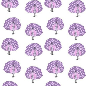 peacock fabric // bird animal peacocks nature design birder - purple