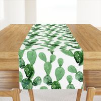 Watercolor Paddle Cactus / Large Scale