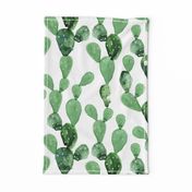 Watercolor Paddle Cactus / Large Scale