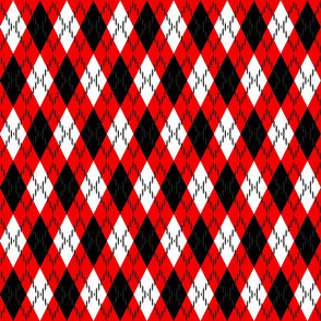 red_black_white_gray Argyle