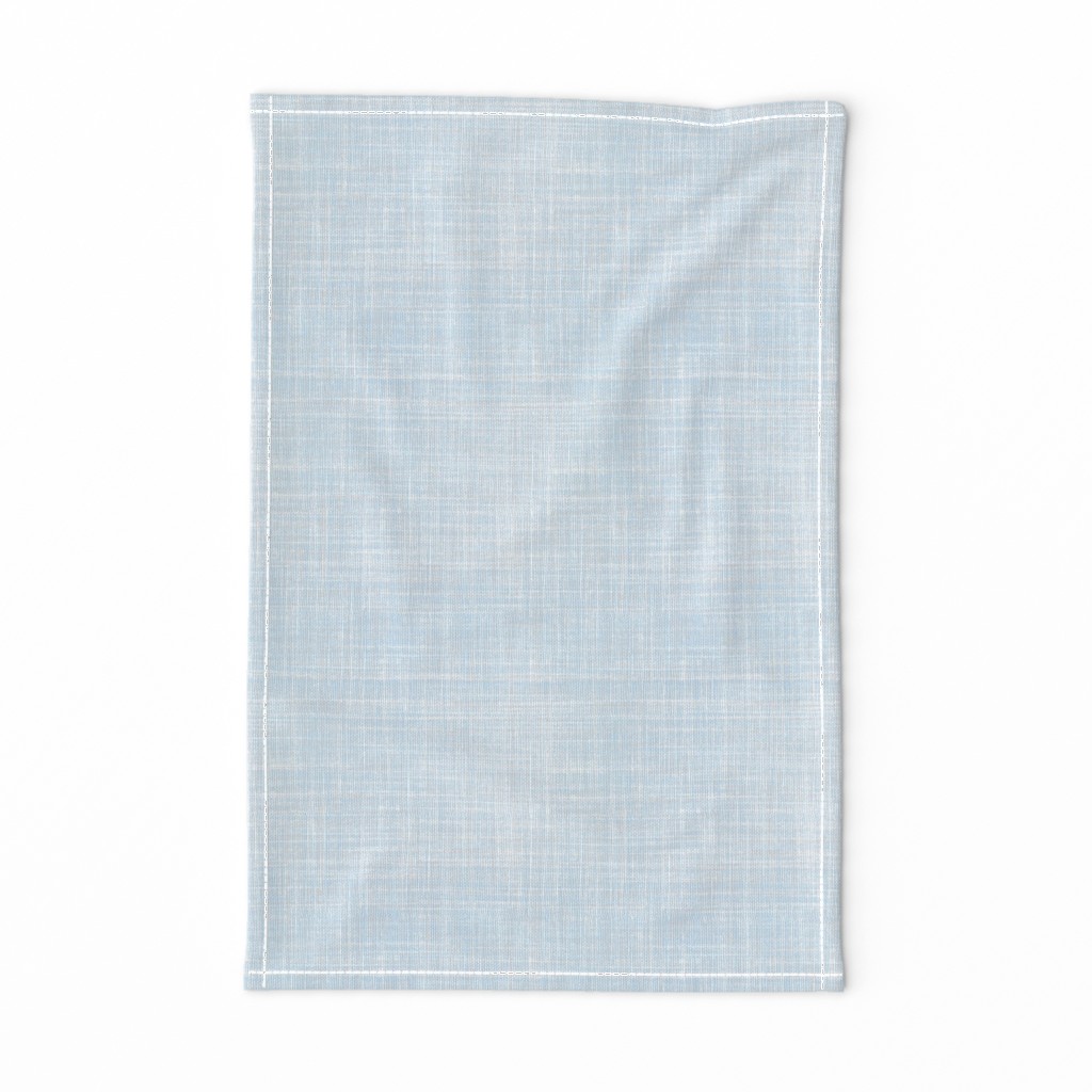 Winter Skies blue faux linen