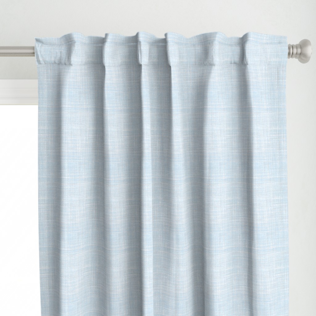 Winter Skies blue faux linen