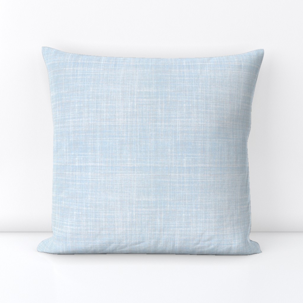 Winter Skies blue faux linen