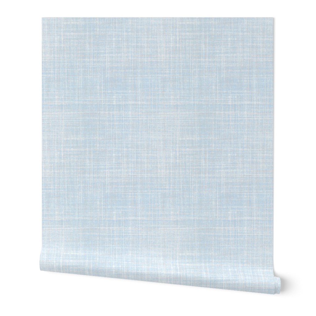 Winter Skies blue faux linen