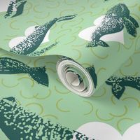Prints of Whales Love