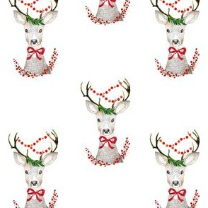 4" Holiday Fancy Deer