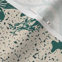 palampore wallpaper teal