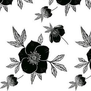 Christmas Rose Botanical (Teatowel)