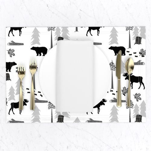 animal tracks - outdoors animals adventure camping hunting animals - black, grey