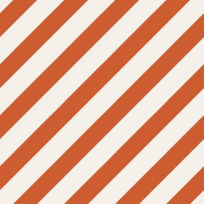 burnt orange diagonal stripe