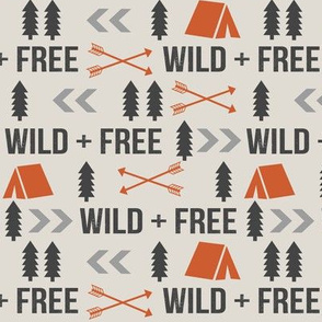 wild and free fabric outdoors camping nursery design