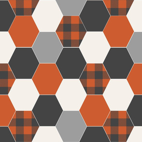 hexagon quilt fabric nursery design