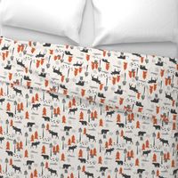 outdoors adventure burnt orange and charcoal fabric nursery baby boy