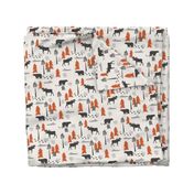 outdoors adventure burnt orange and charcoal fabric nursery baby boy