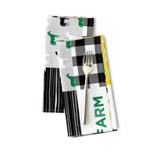 farm life - wholecloth green, custom yellow, and black - woodgrain (90)