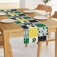 farm life - wholecloth green, custom yellow, and black - woodgrain (90)